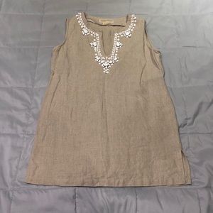 Micheal Kors | Tunic Blouse Beaded Collar
